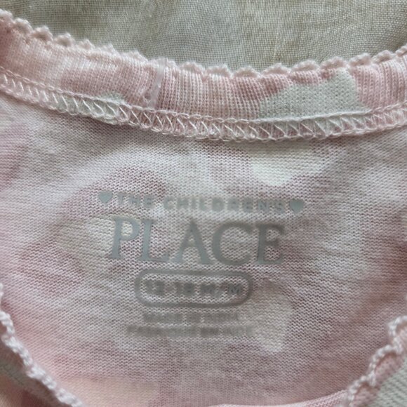 The Chidren's Place Pink Animal Print Baby Girl BodySuit with Tutu 3-6 mths - Picture 3 of 3